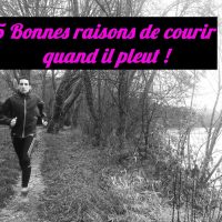 Pourquoi courir quand il pleut !