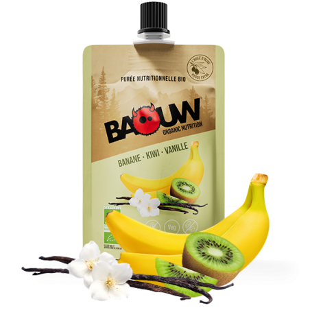 BAOUW Purée Banane Kiwi Vanille Bio 90g