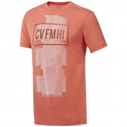 REEBOK TEE-SHIRT RC Burnout Orange H